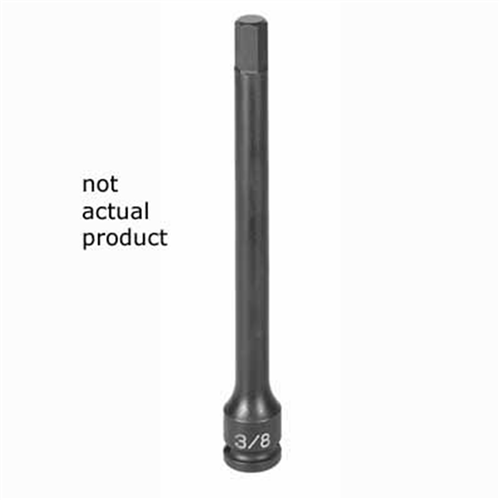 19064M Grey Pneumatic Soc 6Mm 3/8D Imp Hex Lg Male Blk