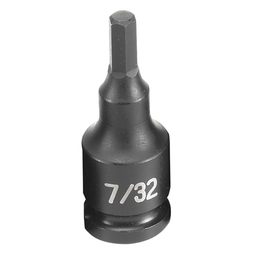 1907F Grey Pneumatic Soc 7/32 3/8D Imp Hex Male