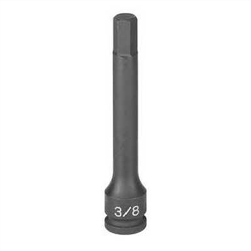 19084F Grey Pneumatic 3/8" Drive X 1/4" Hex Driver 4" Length