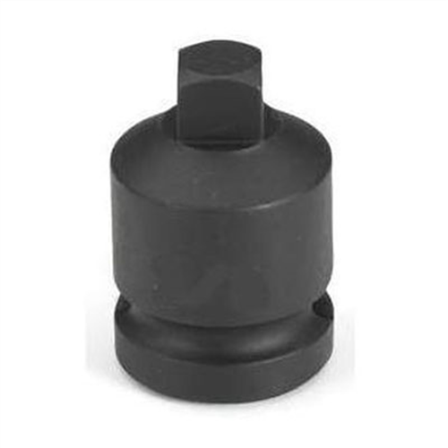 2018PP Grey Pneumatic Soc 9/16 1/2D Imp Pipe Plg Sq Male Blk