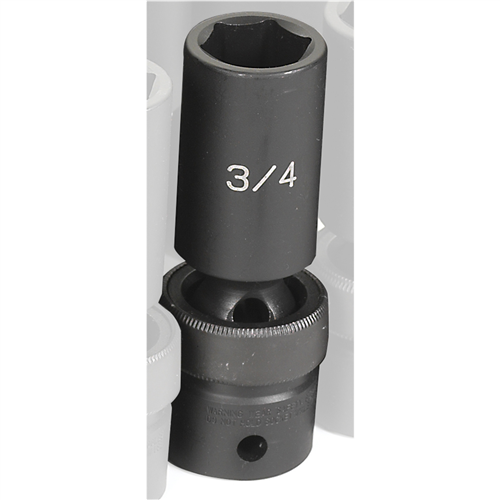 2024UD Grey Pneumatic Soc 3/4 1/2D Imp Univ 6Pt Dp Blk