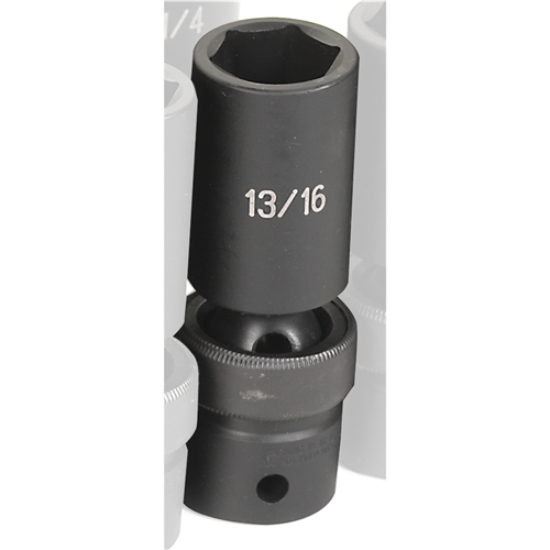 2026UD Grey Pneumatic Soc 13/16 1/2D Imp Univ 6Pt Dp Blk