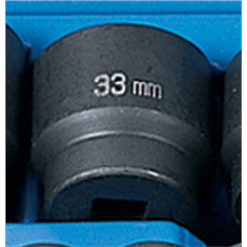 2033M Grey Pneumatic Soc 33Mm 1/2D Imp Hex Blk