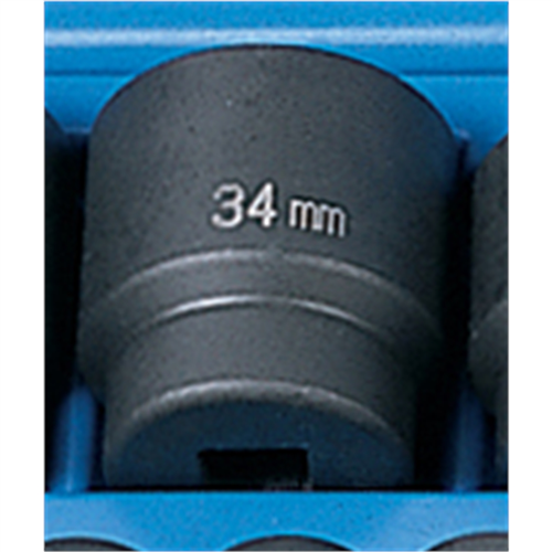 2034M Grey Pneumatic Soc 34Mm 1/2D Imp Hex Blk