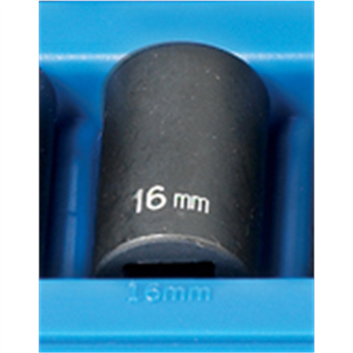 2116M Grey Pneumatic Soc 16Mm 1/2D Imp 12Pt Short