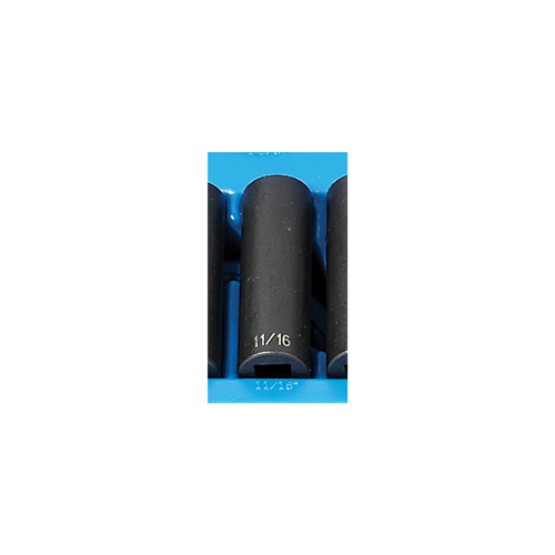 2122D Grey Pneumatic Soc 11/16 1/2D Imp 12Pt Dp