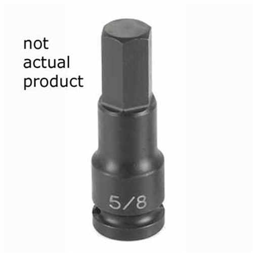 2911M Grey Pneumatic Soc 11Mm 1/2D Imp Hex