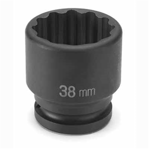 3136M Grey Pneumatic Soc 36Mm 3/4D Imp 12Pt Blk