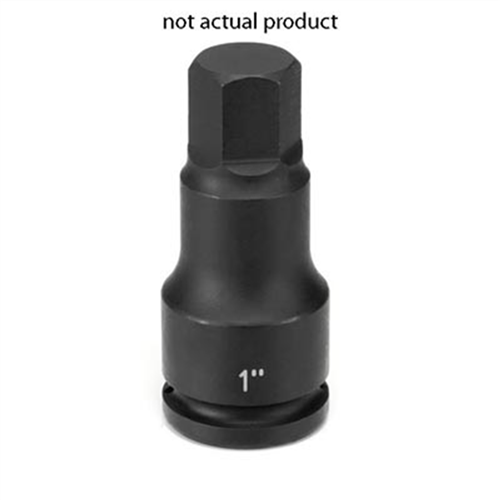 3917M Grey Pneumatic Soc 17Mm 3/4D Imp Hex 6Pt Male Blk