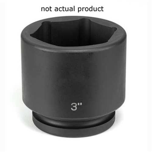 4080R Grey Pneumatic Soc 2-1/2 1"D Imp 6Pt Blk