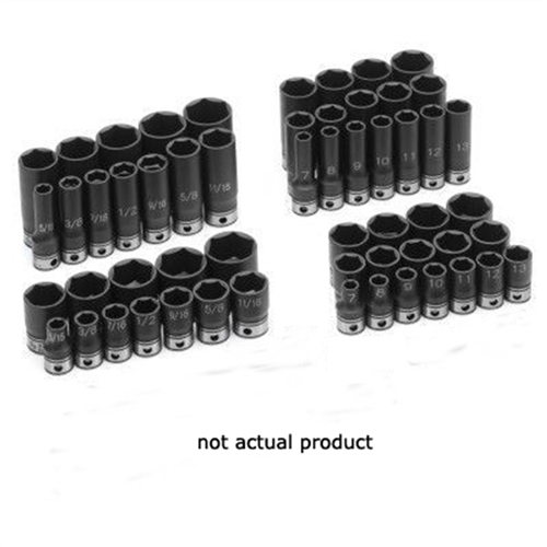 81024D Grey Pneumatic 3/8" Drive X 3/4" Deep Duo-Socket - 6 Point