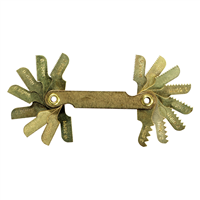 11016ZR Hanson 16 Leaf Metric Thread Pitch Gauge