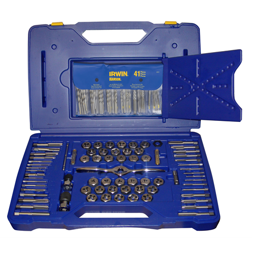 1813817 Hanson 116 Piece Tap/Die/Drill Deluxe Set W/Pts Handle