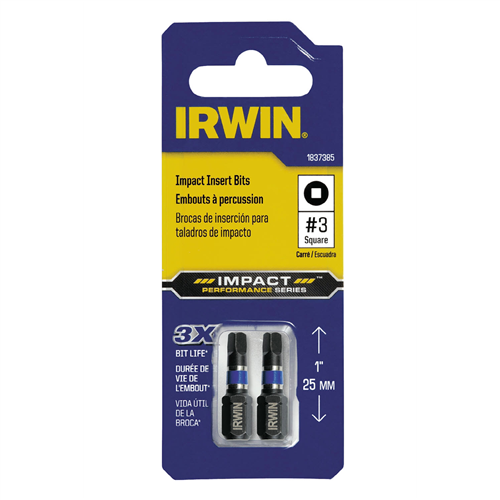 1837385 Hanson Insert Impact Bit No. 3Sq X 1Oal