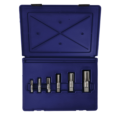 1921ZR Hanson 6 Pc. Set  -  Npt Threads  - Hcs Taper Pipe Tap Set