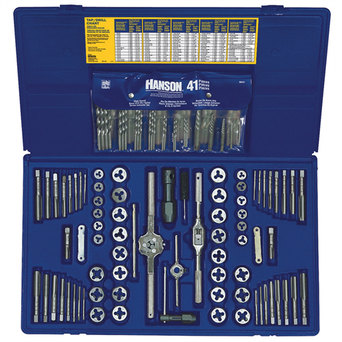 26377 Hanson Tap/Die Set 117Pc Deluxe Combo