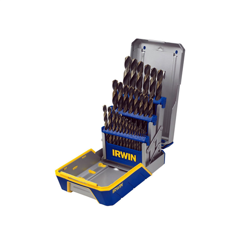 3018005 Hanson 29Pc Drill Bit Set, Black & Gold Oxide