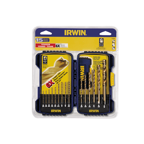 3018009 Hanson Drill Bit 15 Pc. Tin Turbomax Pro Set
