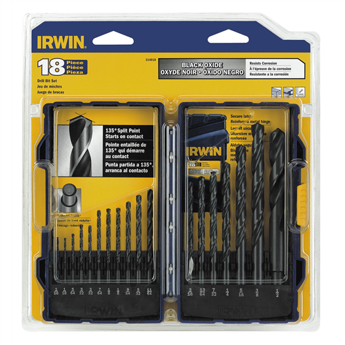 314018 Hanson Bit 18Pc Blk/Oxdset