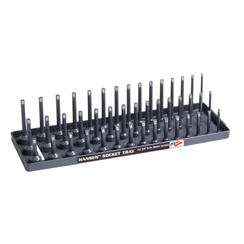 38023 Hansen Global 3/8" Dr. Metric 3-Row Soc Tray