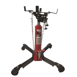 3052 American Forge & Foundry Aff - Transmission Jack - Hydraulic - Telescopic - Two Stage - 1,100 Lbs. Capacity - 37" Min H To 78" High H - Manual Foot Pedal - Double Pump Quick Lift