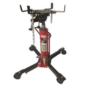 3052A American Forge & Foundry Aff - Transmission Jack - Hydraulic - Telescopic - Two Stage - 1,100 Lbs. Capacity - 37" Min H To 78" High H - Manual Foot Pedal / Air Assist - Double Pump Quick Lift