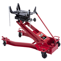 AFF - Transmission Jack - Hydraulic - Floor Style - Low Profile Wishbone Style - 3,000 Lbs. Capacity - 6.5" Min H to 31.7" High H - Manual Hand Pump - Heavy Duty