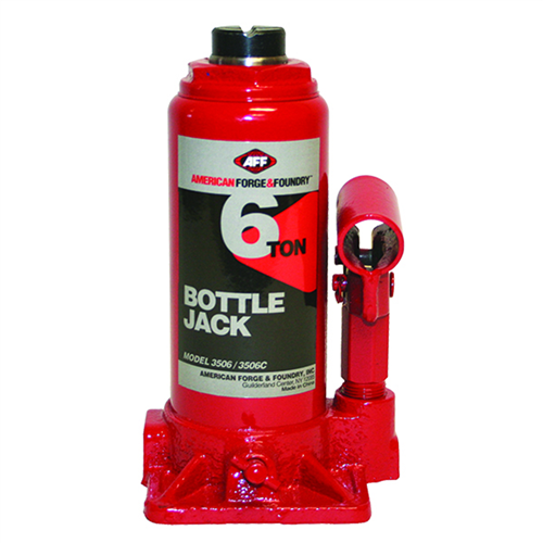 3506C American Forge & Foundry Aff - Bottle Jack - 6 Ton Capacity - Manual - Heavy Duty - W/ Case