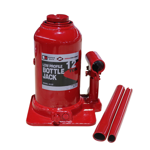 3612S American Forge & Foundry Aff - Bottle Jack - 12 Ton Capacity - Low Profile - Manual - Super Duty