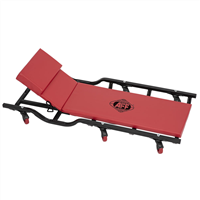 3908A American Forge & Foundry Aff - Mechanic'S Creeper W/ Shoulder Drops & Adjustable Angle Headrest - 40" - 6 Wheel - 400 Lbs. Capacity