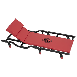 3908A American Forge & Foundry Aff - Mechanic'S Creeper W/ Shoulder Drops & Adjustable Angle Headrest - 40" - 6 Wheel - 400 Lbs. Capacity