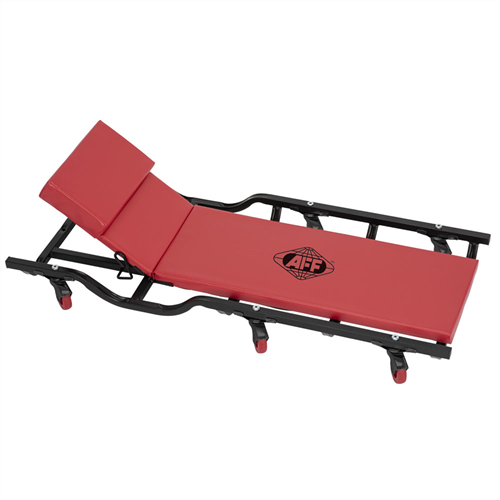 3908A American Forge & Foundry Aff - Mechanic'S Creeper W/ Shoulder Drops & Adjustable Angle Headrest - 40" - 6 Wheel - 400 Lbs. Capacity