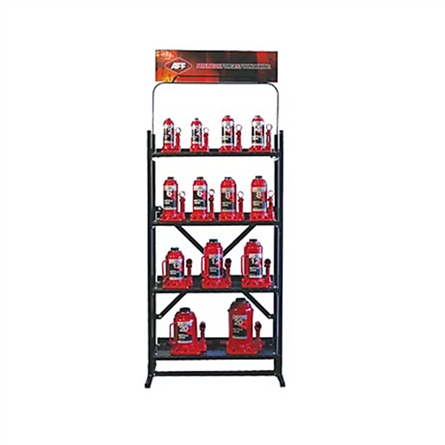 399D1 4 Shelf Vert Display With Bottle Jacks