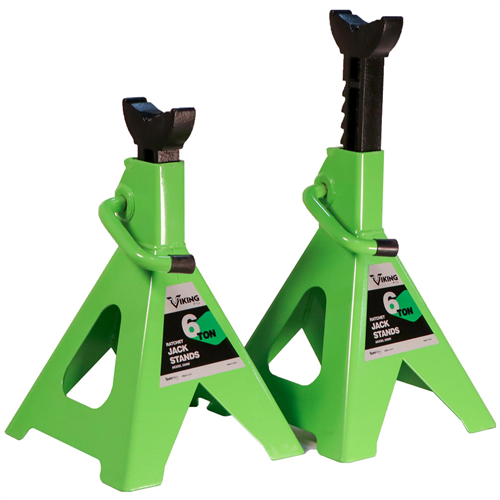 55060 Viking By American Forge & Foundry Viking By Aff - Jack Stands - 6 Ton Capacity - Ratcheting - Pair