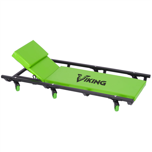57102 Viking By American Forge & Foundry Viking By Aff - Mechanic'S Creeper W/ Adjustable Headrest - 40" - 6 Wheel - 400 Lbs. Capacity