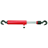 804-09 American Forge & Foundry Aff - Pull Ram - 10 Ton Capacity - 12' Collapsed H To 17" Extended H - Threaded W/ Additional Hook Adapters - Coupler: 1/4" 18Nptf