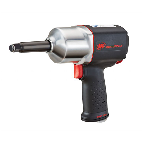 2135QXPA-2 Ingersoll Rand 1/2" Air Impact Wrench, Quiet, Pistol Grip, 2" Extended Anvil, 780 Ft-Lbs Max Torque