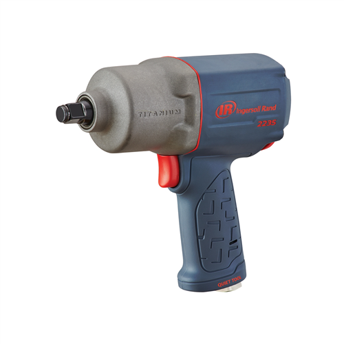 2235QTIMAX Ingersoll Rand 1/2" Air Impact Wrench, Quiet, 1300 Ft-Lbs Nut-Busting Torque, Pistol Grip, Titanium Hammercase