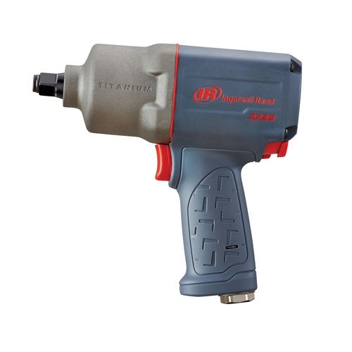 2235TIMAX Ingersoll Rand 1/2" Air Impact Wrench, 1350 Ft-Lbs Nut-Busting Torque, Maintenance Duty, Pistol Grip, Titanium Hammercase
