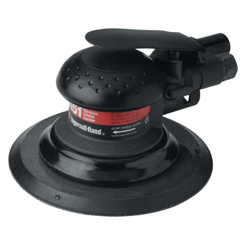 4151-HL Ingersoll Rand 6" Random Orbital Air Sander, 3/16" Orbit, Hook And Loop Pad, 12,000 Rpm, 0.2 Hp