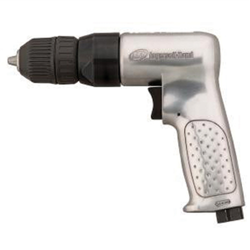 7803AKC Ingersoll Rand 1/2" Pistol Grip Air Drill, Keyless Chuck, 500 Rpm, 0.5 Hp