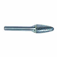 IRSF-5 Ingersoll Rand Bur Carb Tree Shape, Radius Nose, 1/2"Dia,1"Cut L.