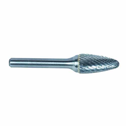 IRSF-5 Ingersoll Rand Bur Carb Tree Shape, Radius Nose, 1/2"Dia,1"Cut L.