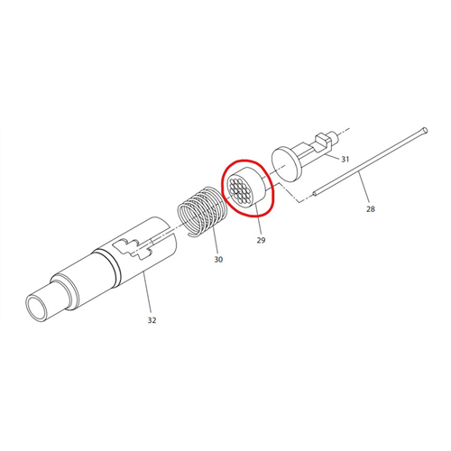 PF2219-21 Ingersoll Rand Needle Holder For Ingersoll Rand 125, 125Ci Scaler
