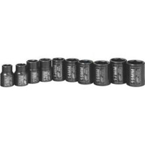 SK3M10 Ingersoll Rand 3/8" Dr 10Pc Metric Socket Set
