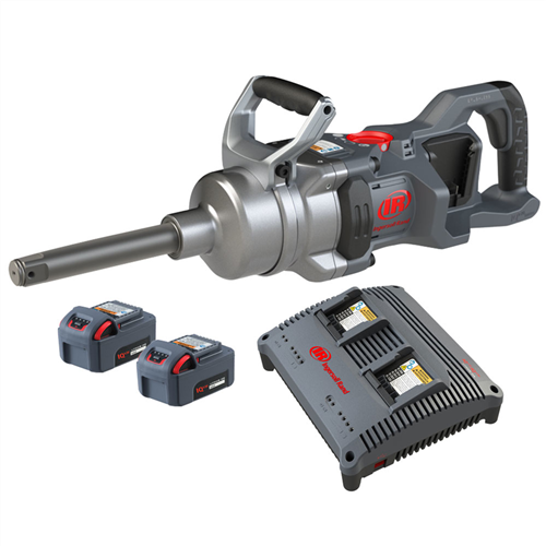 W9691-K2E Ingersoll Rand 20V High-Torque 1" Cordless Impact Wrench Kit, 3000 Ft-Lbs Nut-Busting Torque, 2 Batteries And Charger, 6" Extended Anvil