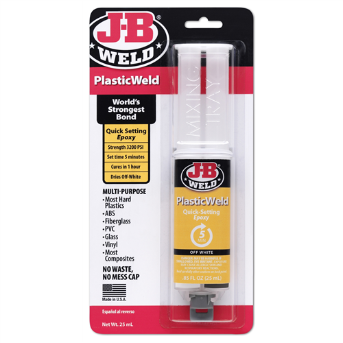 50132 J B Weld Plasticweld Syringe 25Ml
