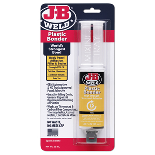 50133 J B Weld Plastic Bonder 25Ml