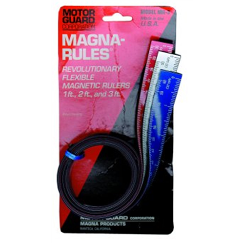 MR-3 Motor Guard Ruler Magnetic Set 1Ft, 2Ft, & 3Ft