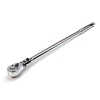 60574 3/8-Inch Drive 72-Tooth 180-Degree Flex-Head Reversible Quick-Release Ratchet With 18-Inch Long Full Polish Handle